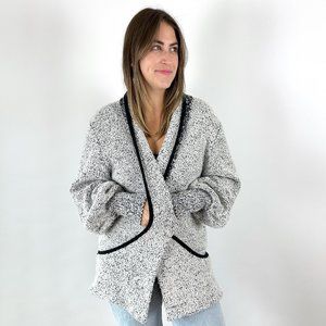 Vintage Oversized Grey Chunky Cardigan